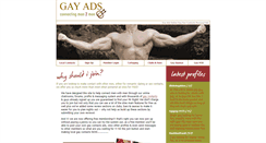 Desktop Screenshot of gay-ads.co.uk