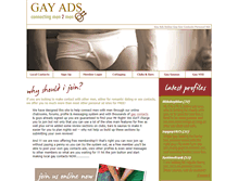 Tablet Screenshot of gay-ads.co.uk